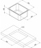 Cuve rectangle en inox 35 x 26 cm CAN